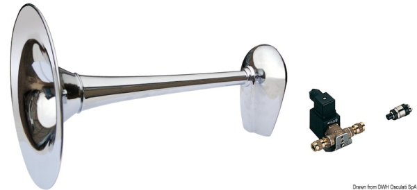 Tromba omologata RINA 24V 20/75 m, cromata - 21.441.02